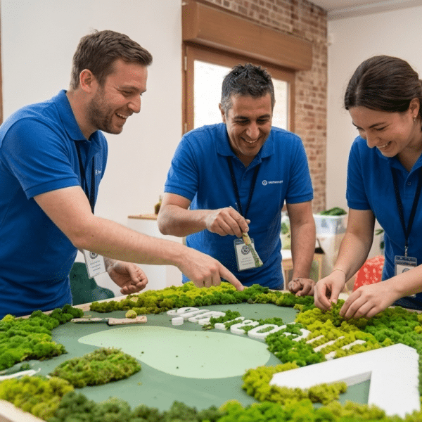 Photo team building Fresque végétale