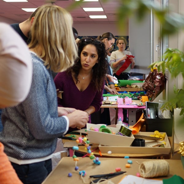 Team building construction maquette en 3D