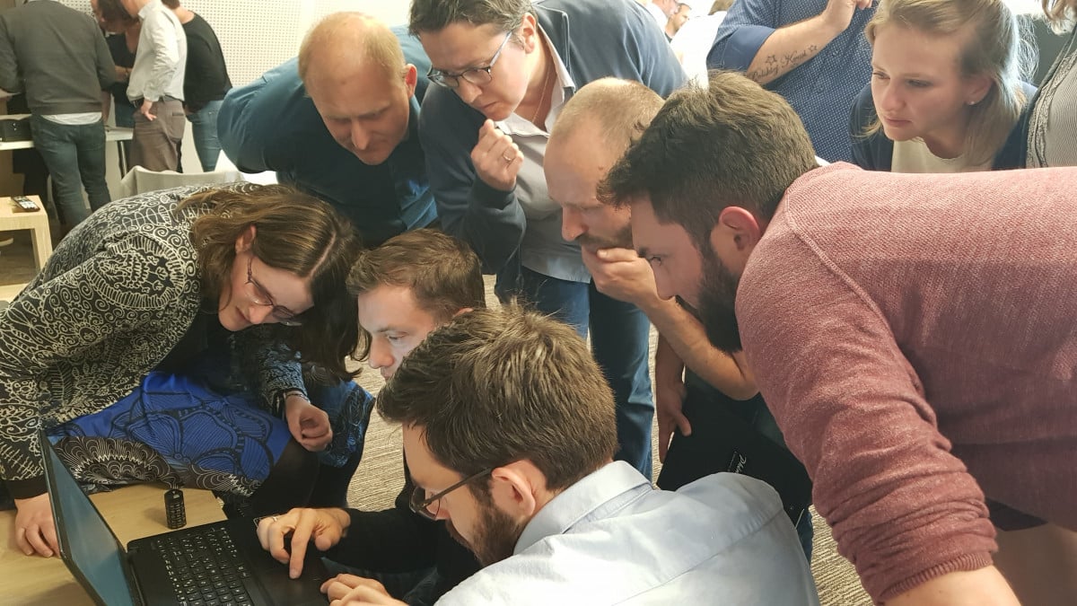 Corporate escape game team building activity