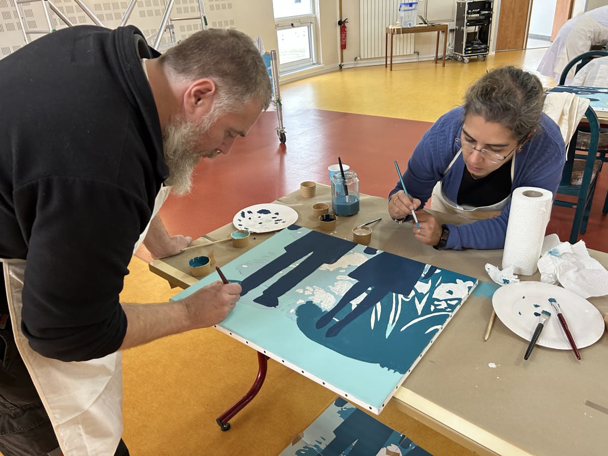 Activité de cohésion peinture fresque entreprise