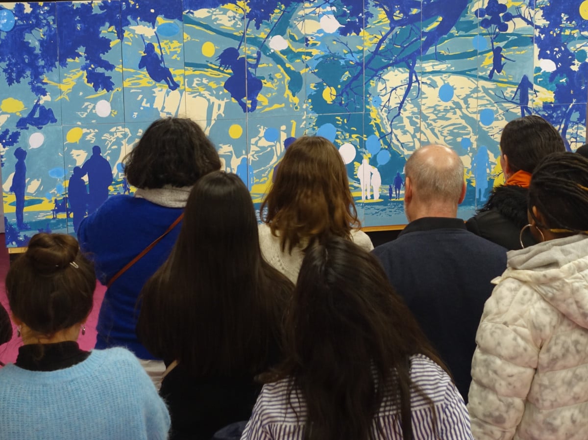 Fresque peinture team building avec Autreman