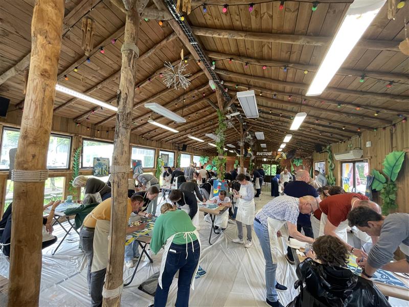Team building artistique peinture avec Autreman pour créer de la cohésion