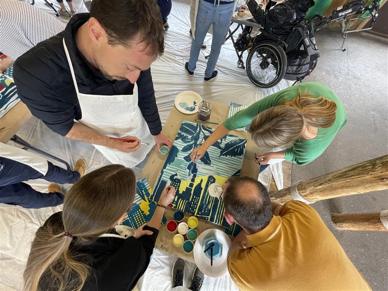 Team building peinture collective