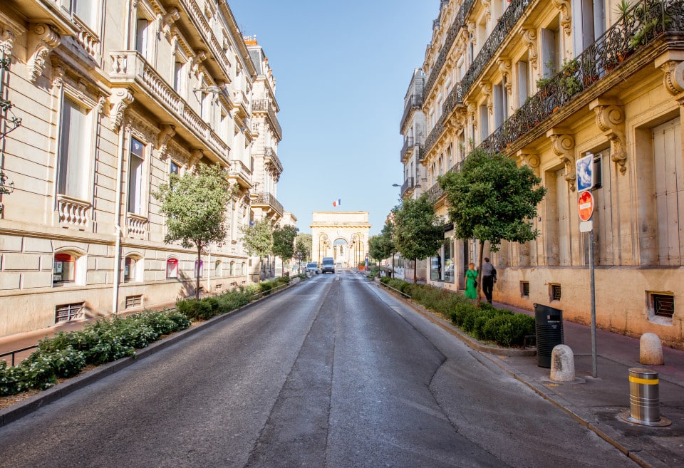 Arc de triomphe à Montpellier