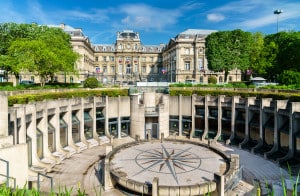 Amphitheatre and the Prefecture of Lille in the Republic Square. France
