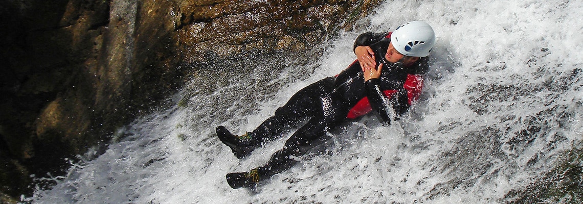 expérience unique à vivre lors de l'activité canyoning