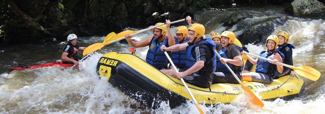 incentive rafting en équipe