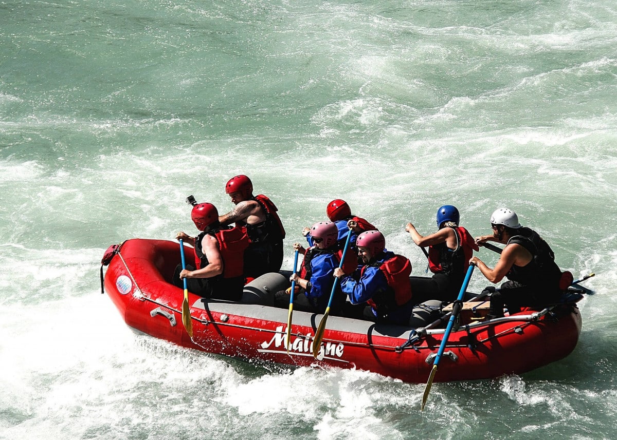 activité de cohésion rafting