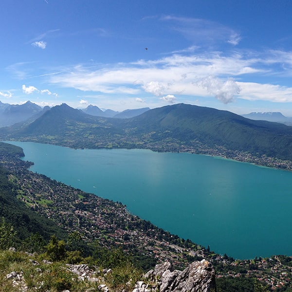 vue sur le lac d'Annecy