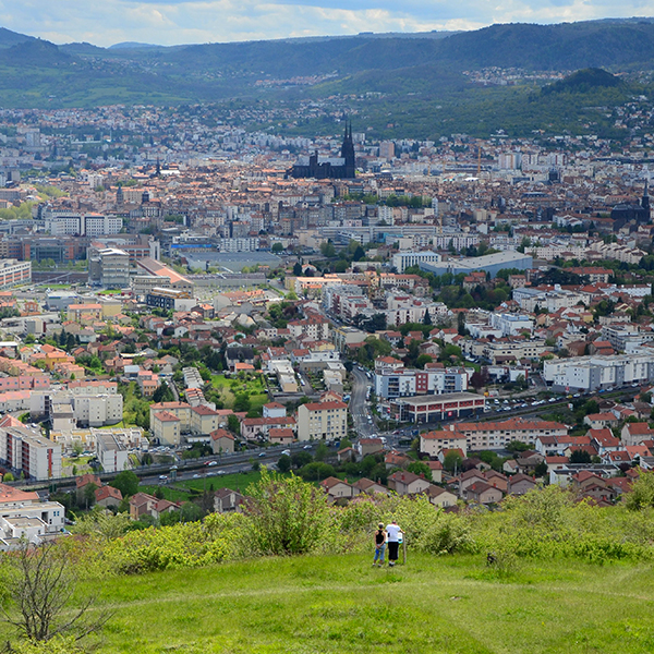 vue sur la ville de Clermont Ferrand