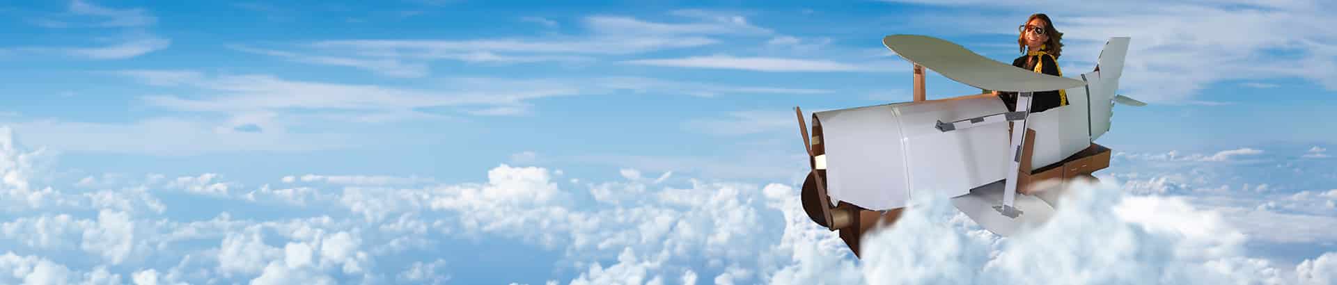 Activité de team building construction avion en carton pour votre cohésion