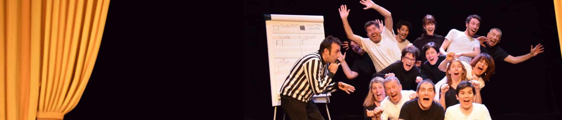 Activité de team building Team comedy pour une initiation au théâtre et à l'art de l'improvisation en équipe