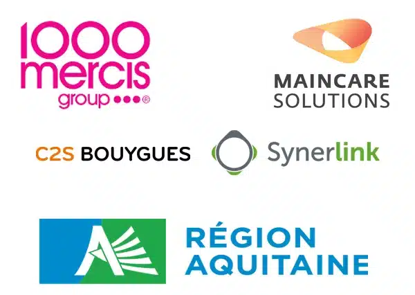 C2S Bouygues, Synerlink ou encore la Région Aquitaine nous ont fait confiance et sont pleinement satisfaits.