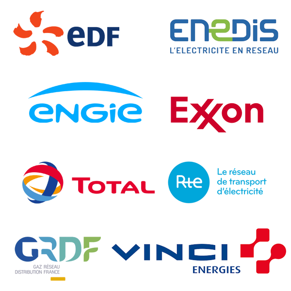 EDF, Exxon et Vinci ont fait appel à nos services.