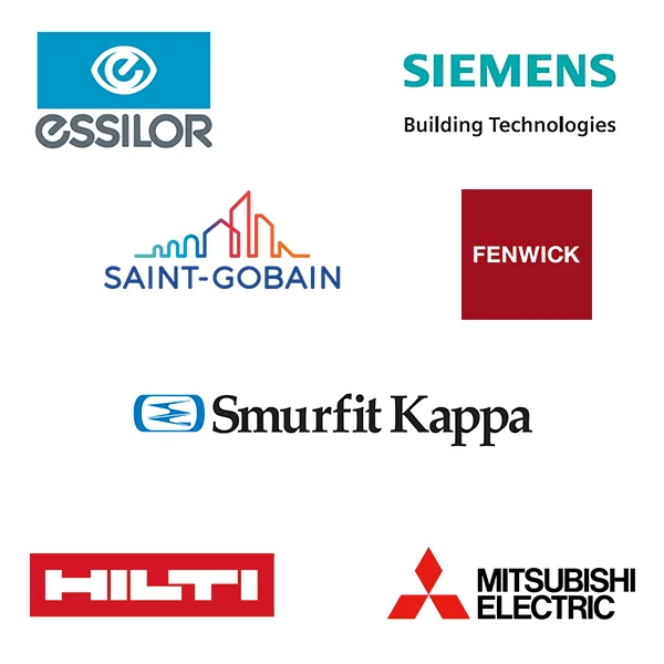 Fenwick, Mitsubishi, Siemens ont fait appel à nos services.