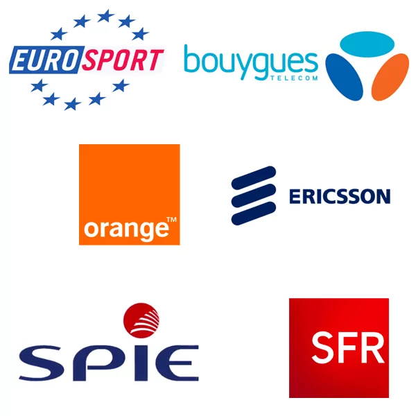 Eurosport, Bouygues et Orange ont fait appel à nos services.