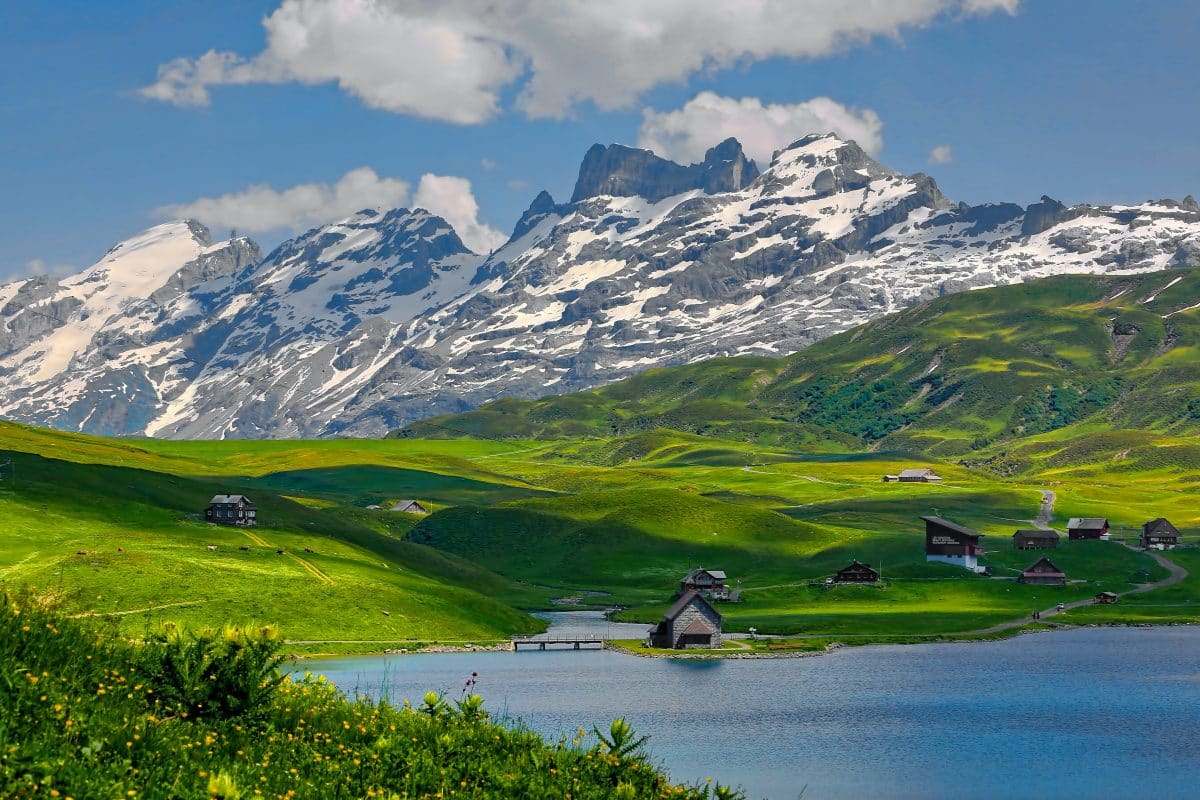 Activité de cohésion dans les Alpes