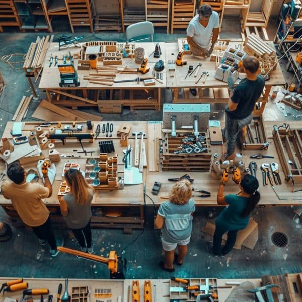 Ateliers de construction en team building : bâtir un projet ensemble pour stimuler la créativité